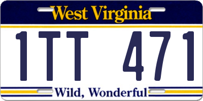 WV license plate 1TT471