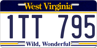 WV license plate 1TT795