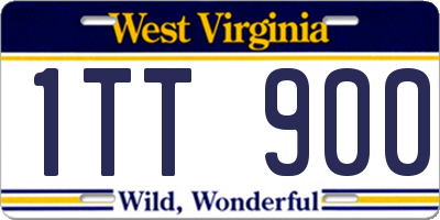 WV license plate 1TT900