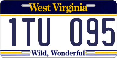 WV license plate 1TU095