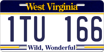 WV license plate 1TU166