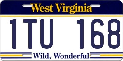 WV license plate 1TU168