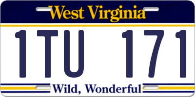 WV license plate 1TU171