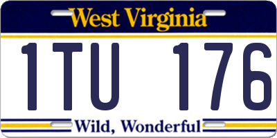 WV license plate 1TU176