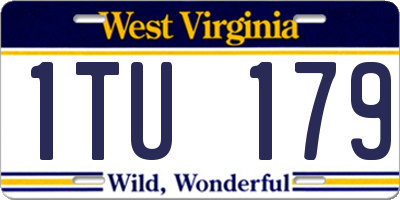 WV license plate 1TU179