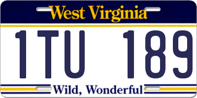 WV license plate 1TU189