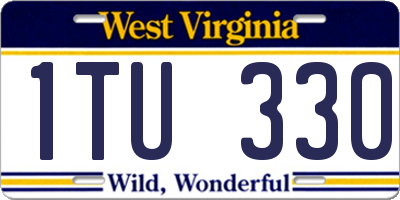 WV license plate 1TU330
