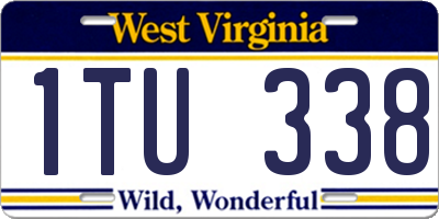 WV license plate 1TU338