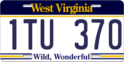 WV license plate 1TU370