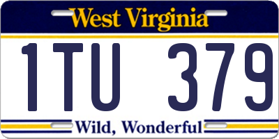 WV license plate 1TU379