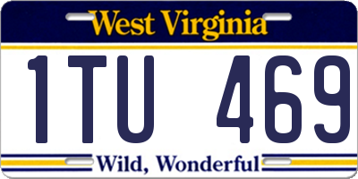 WV license plate 1TU469
