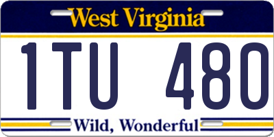 WV license plate 1TU480