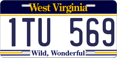WV license plate 1TU569