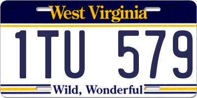 WV license plate 1TU579