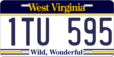 WV license plate 1TU595