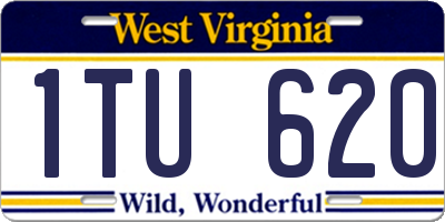 WV license plate 1TU620