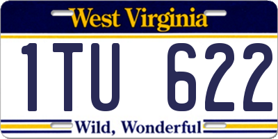 WV license plate 1TU622