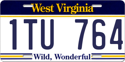 WV license plate 1TU764