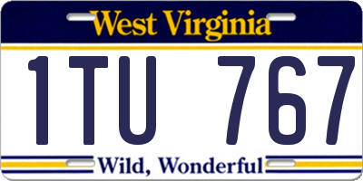 WV license plate 1TU767