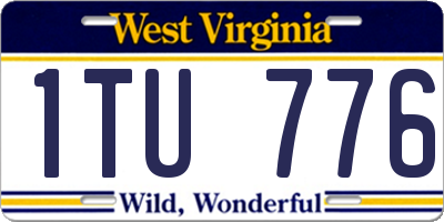 WV license plate 1TU776