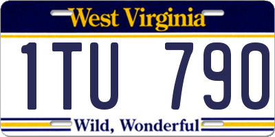 WV license plate 1TU790