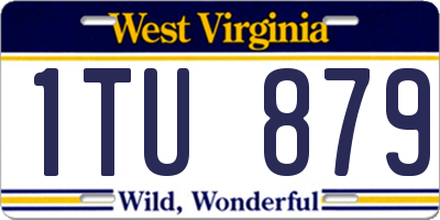 WV license plate 1TU879