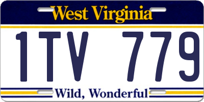 WV license plate 1TV779