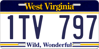 WV license plate 1TV797