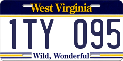 WV license plate 1TY095