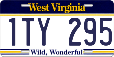 WV license plate 1TY295