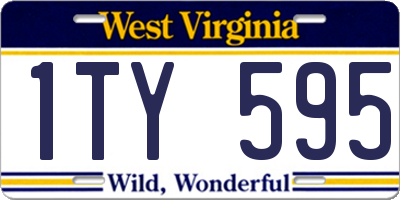 WV license plate 1TY595