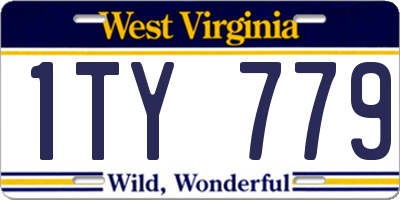 WV license plate 1TY779