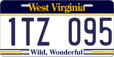 WV license plate 1TZ095