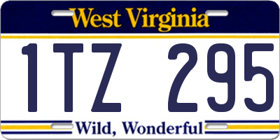 WV license plate 1TZ295