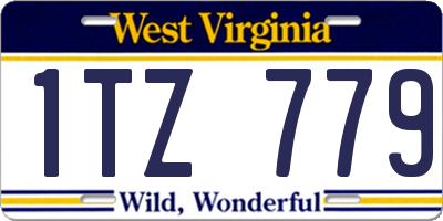 WV license plate 1TZ779