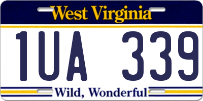 WV license plate 1UA339