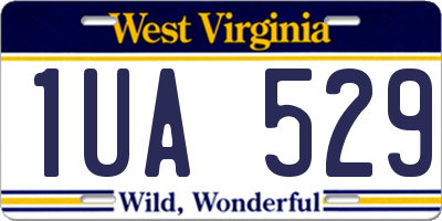 WV license plate 1UA529