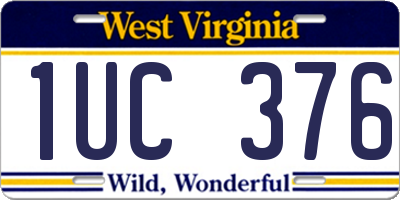 WV license plate 1UC376