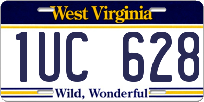WV license plate 1UC628