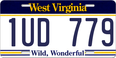 WV license plate 1UD779