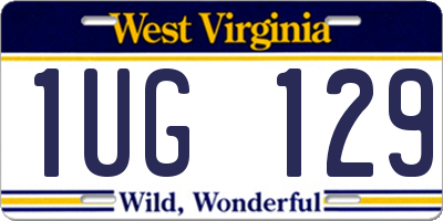 WV license plate 1UG129