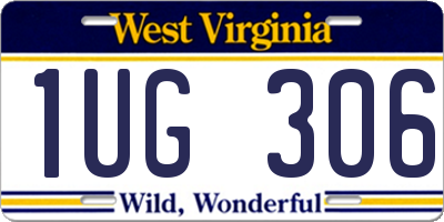 WV license plate 1UG306
