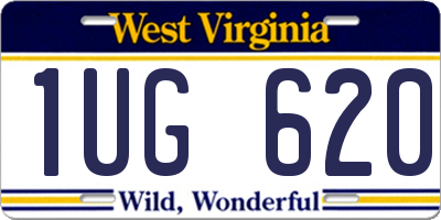 WV license plate 1UG620