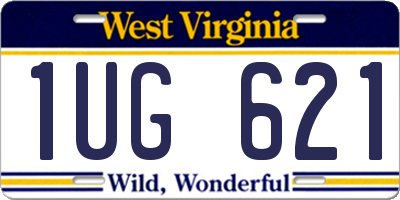 WV license plate 1UG621
