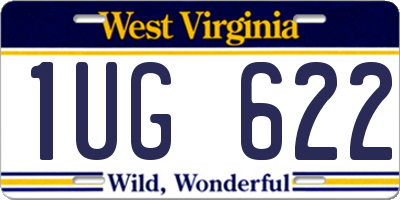 WV license plate 1UG622