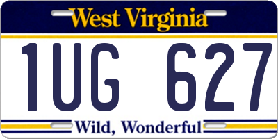 WV license plate 1UG627
