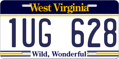 WV license plate 1UG628