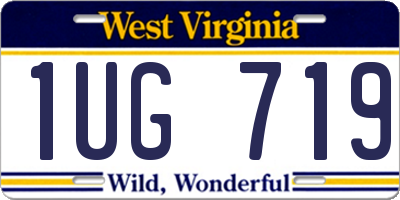 WV license plate 1UG719