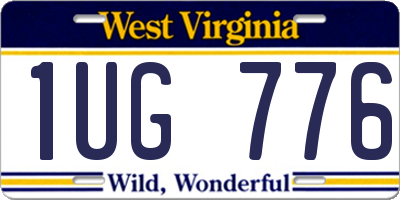 WV license plate 1UG776