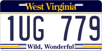 WV license plate 1UG779